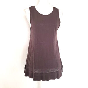 NEW!! Wearables SIZE S Gray Tunic Sleeveless Tank Top Cotton Blend Style 13800W